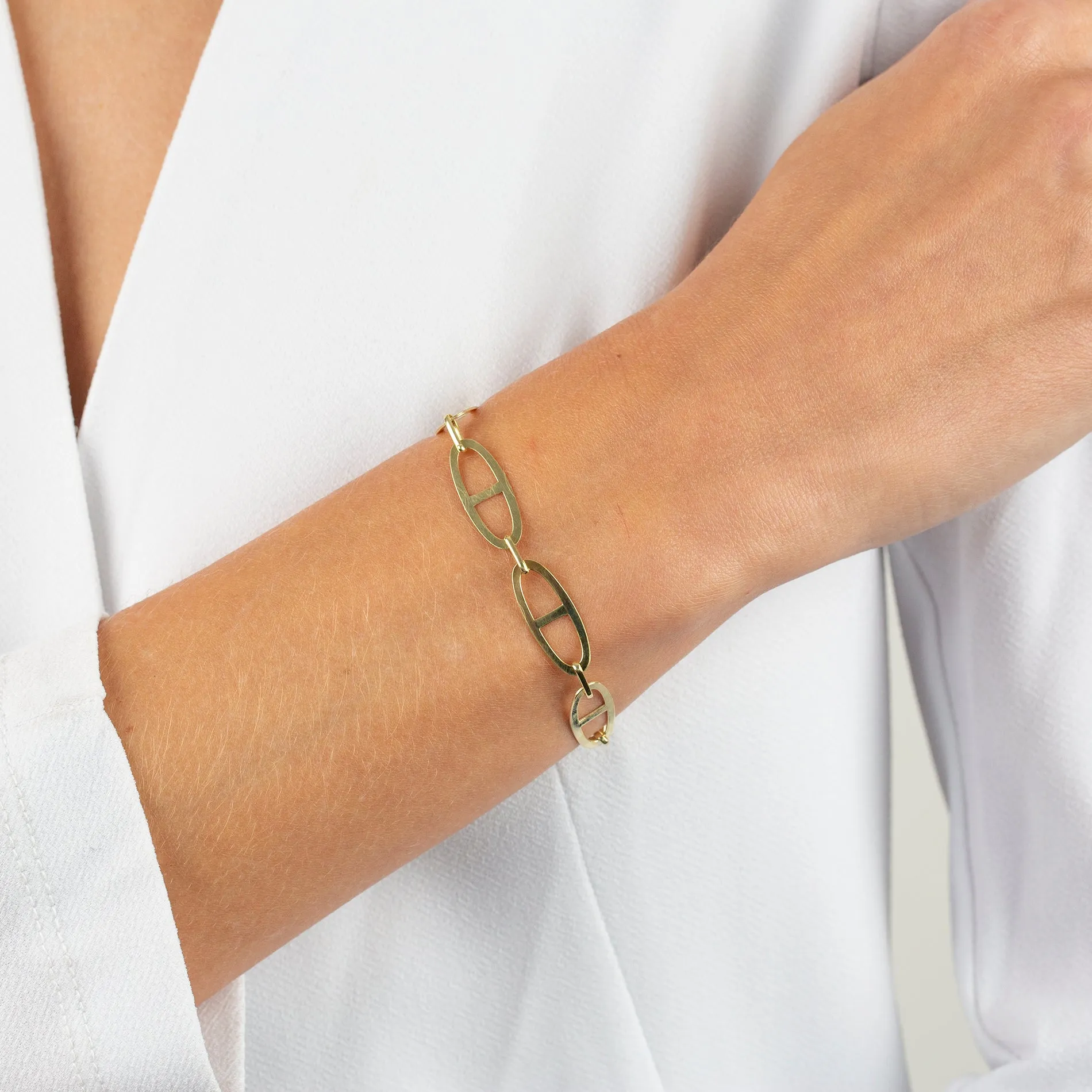 Thin Mariner Link Bracelet