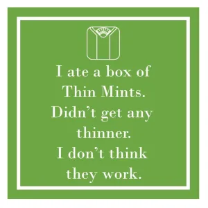 Thin Mints Cocktail Napkins