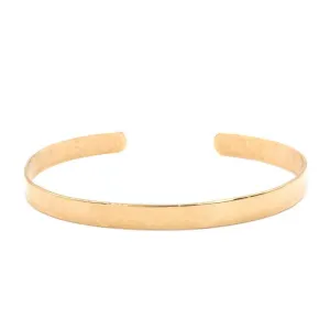 Thin Polished Cuff in Gold