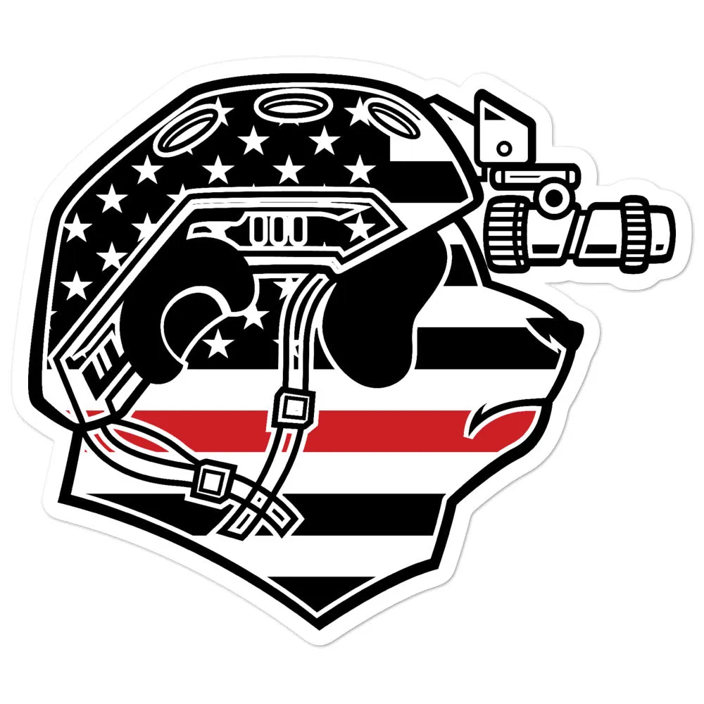Thin Red Line Pando Commando Bubble-free stickersBubble-free stickers