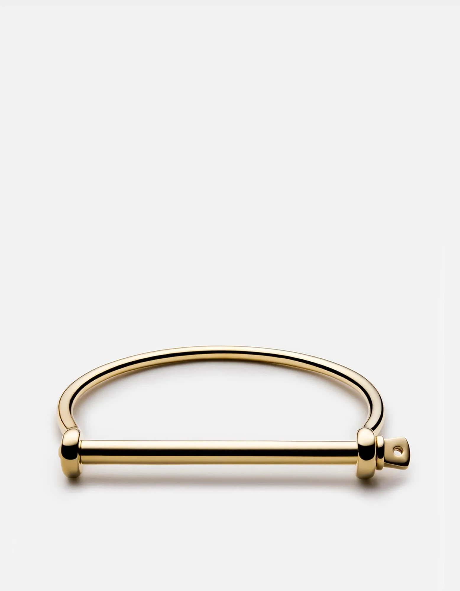 Thin Screw Cuff, Gold