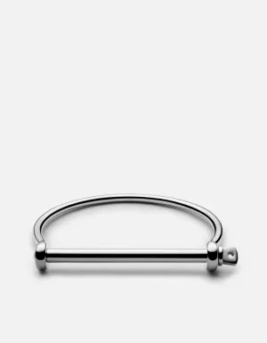Thin Screw Cuff, Stainless Steel