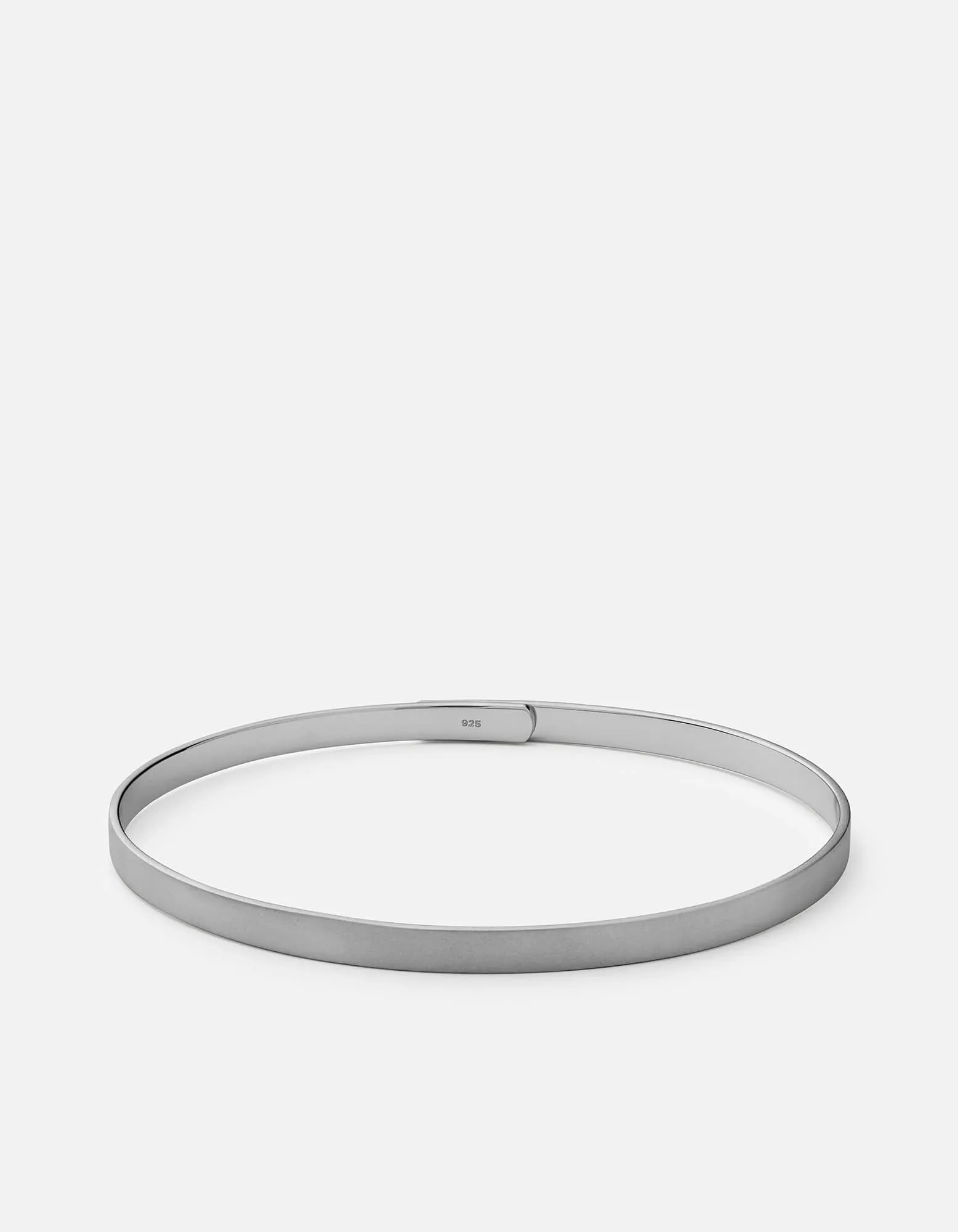 Thin Standard Cuff, Matte Black Rhodium