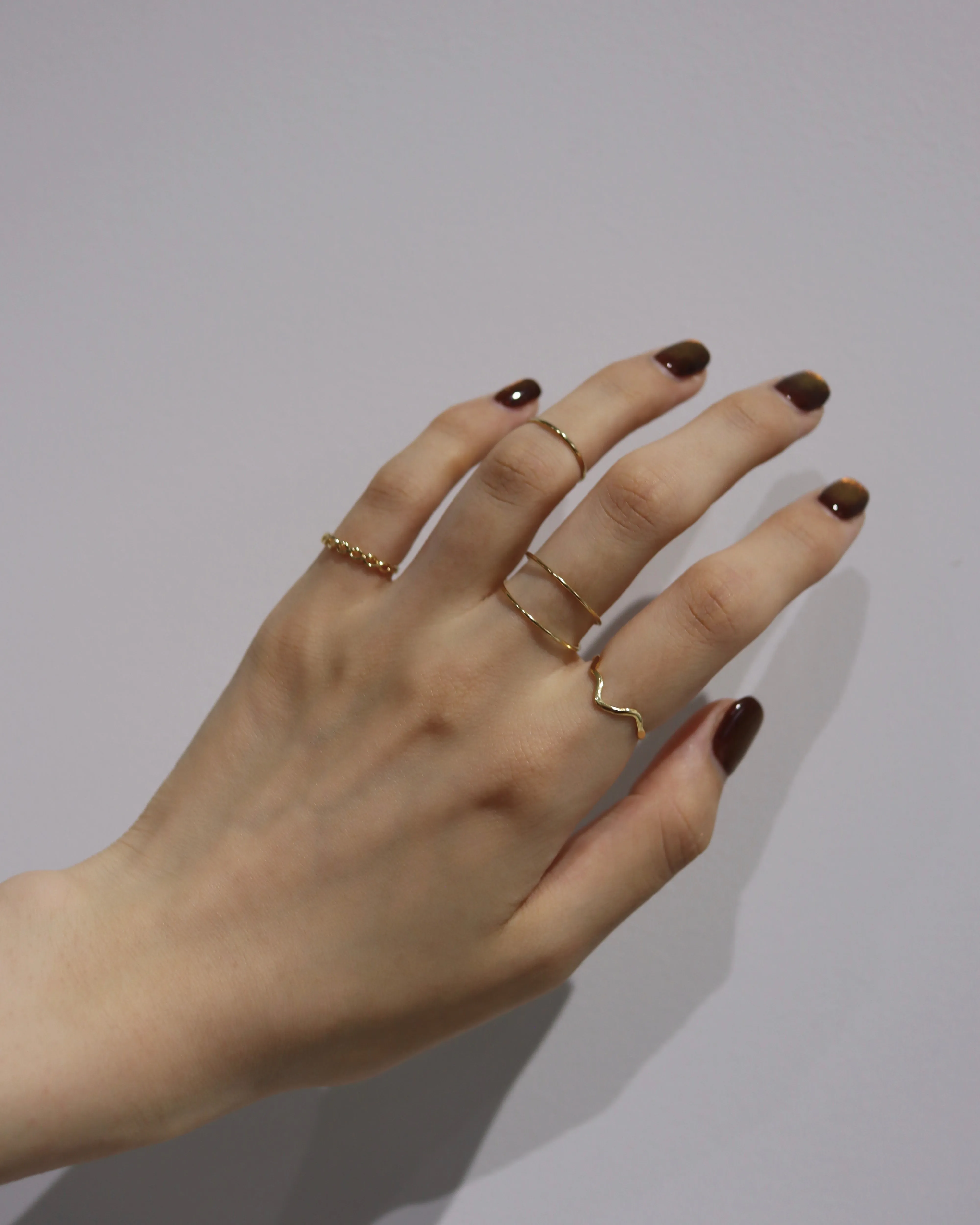 thin w ring & ear cuff