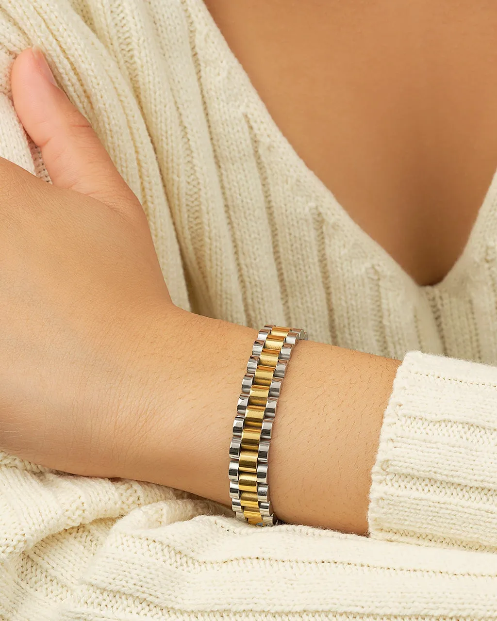 Thin Watch Band Chain Bracelet