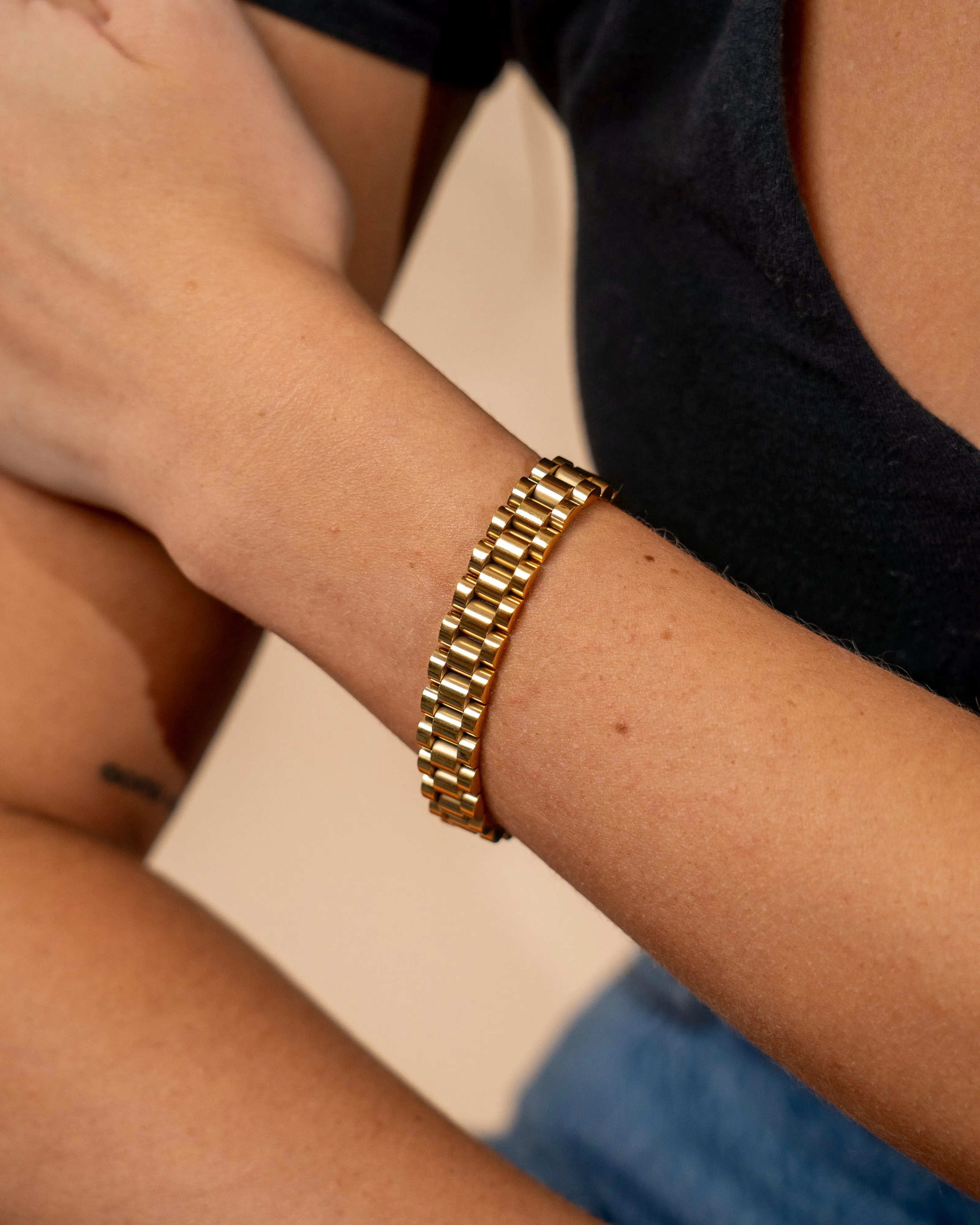 Thin Watch Band Chain Bracelet