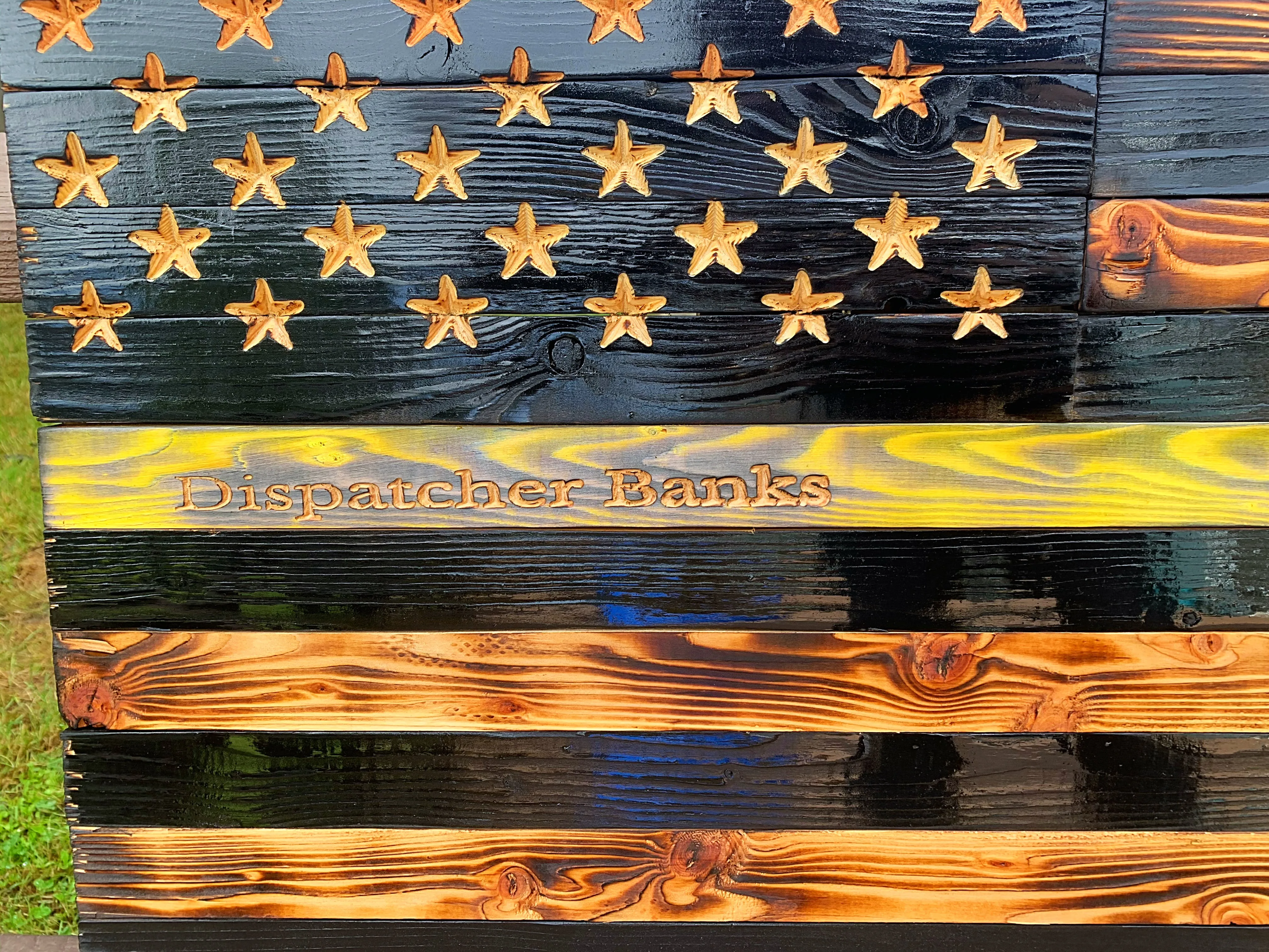 Thin Yellow Line with Agency Badge