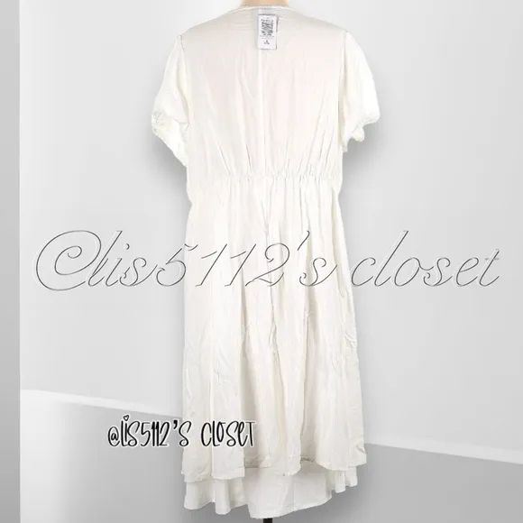 Torrid x Outlander Sassenach White Challis Lace Chemise Nightgown Dress 1X 14 16