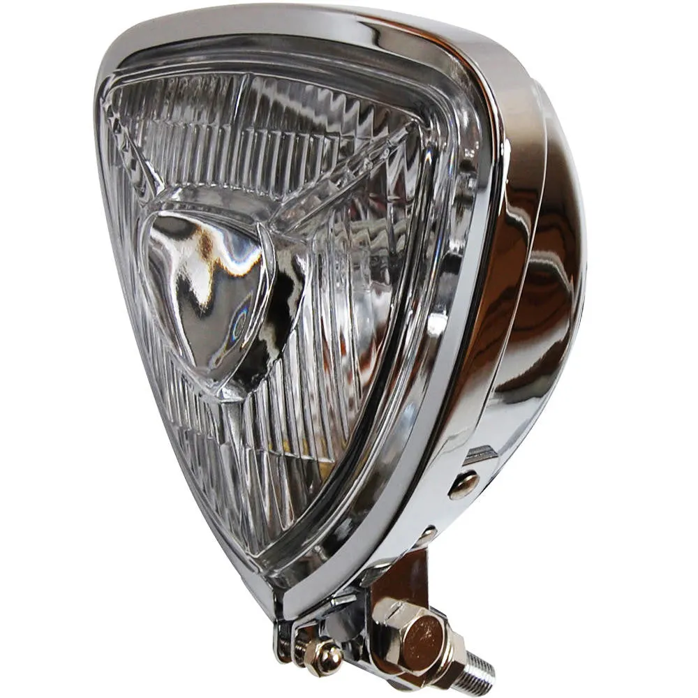 Triangle Aris Style Headlight - Chrome