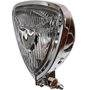 Triangle Aris Style Headlight - Chrome