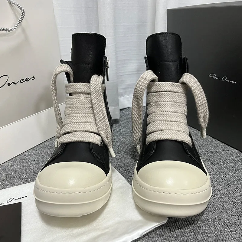 Unisex High-top Leather Sneaker