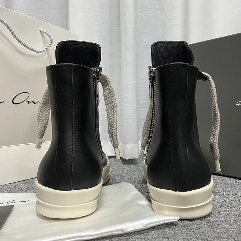 Unisex High-top Leather Sneaker