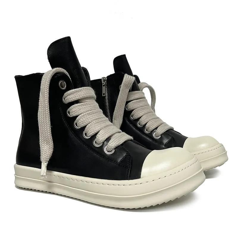 Unisex High-top Leather Sneaker