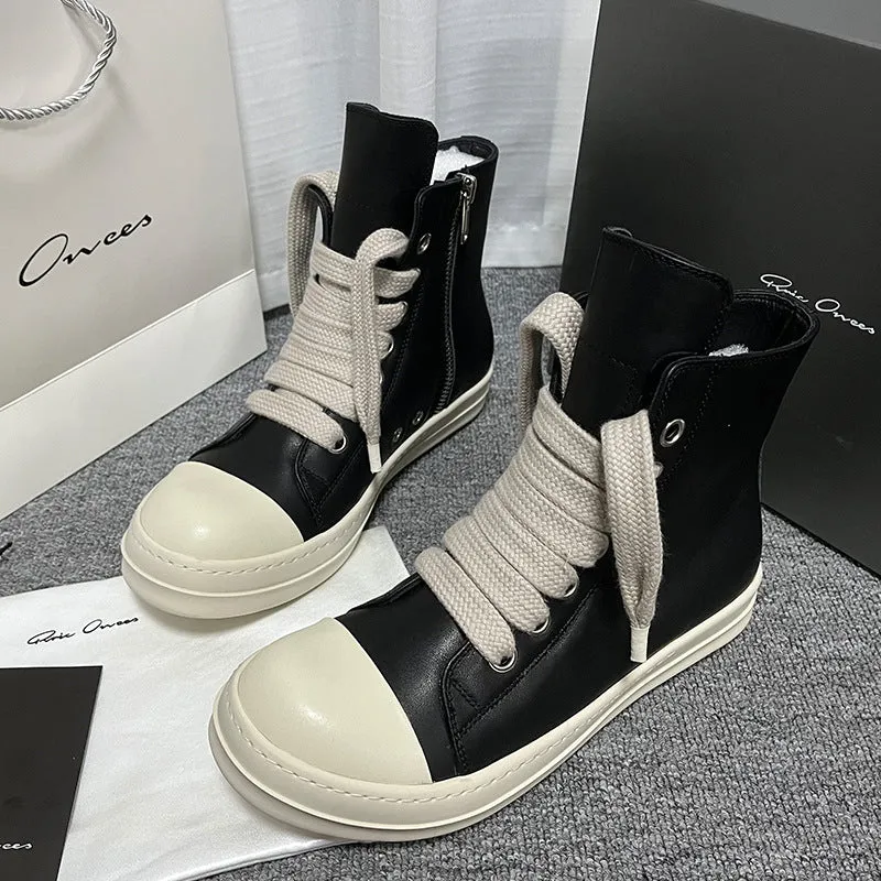 Unisex High-top Leather Sneaker
