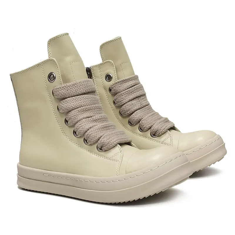 Unisex High-top Leather Sneaker