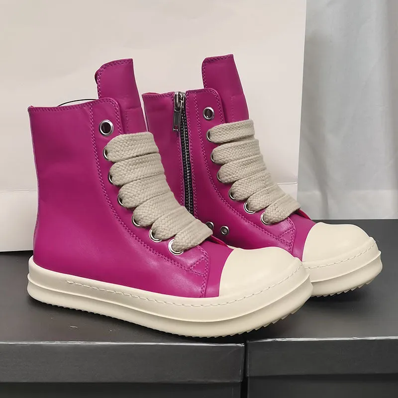 Unisex High-top Leather Sneaker