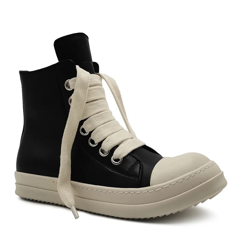 Unisex High-top Leather Sneaker