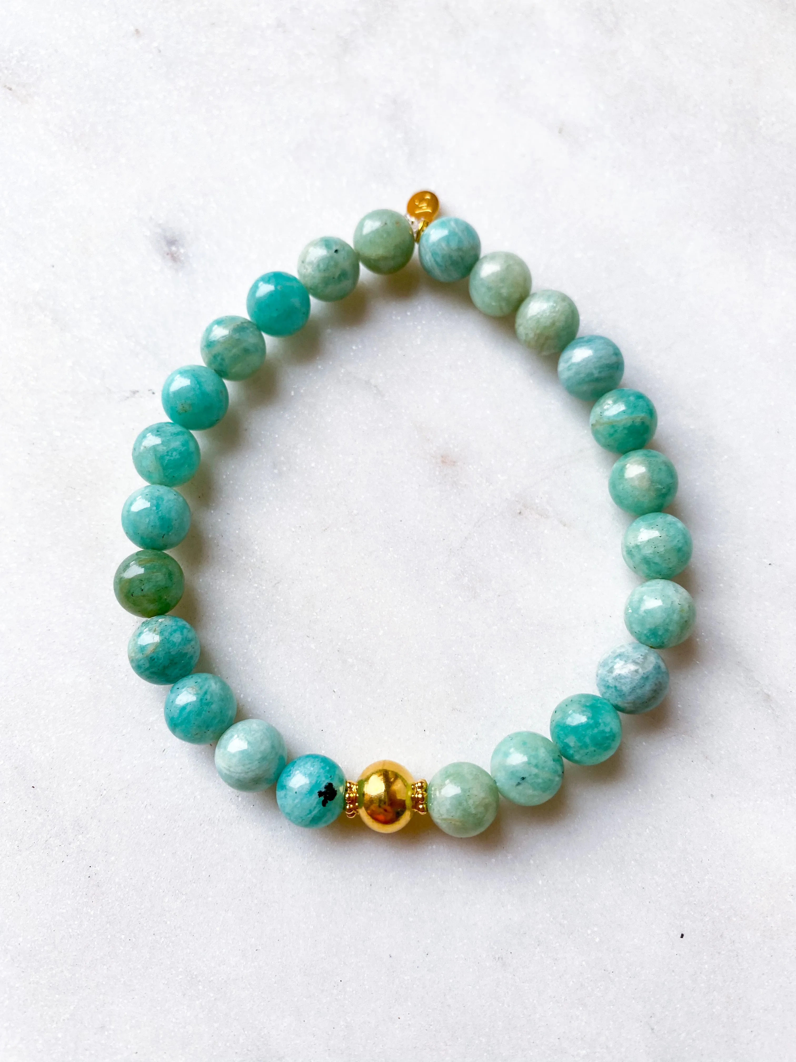 Vermeil Gold & Agate Bracelet ~ Homme