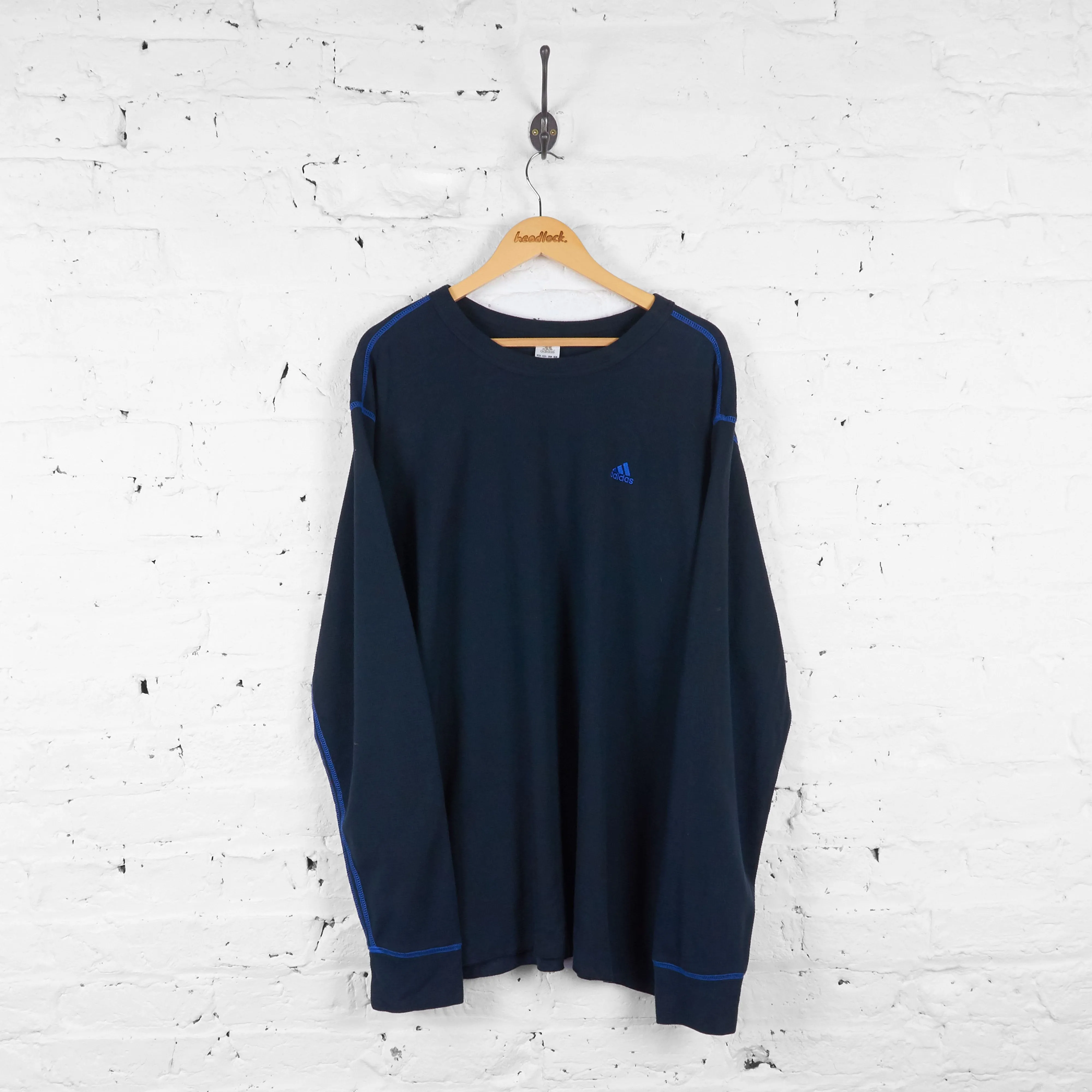 Vintage Adidas Sweatshirt - Blue - XL
