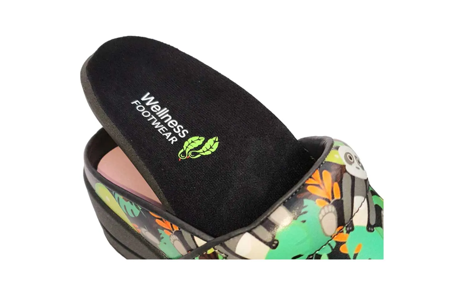 Wellness Faves Open Leather Clog Pandas