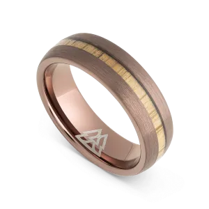 Whiskey Espresso Single Barrel Thin Ring