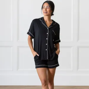 Women's Bamboo Stretch-Knit Short Sleeve Pajama Set