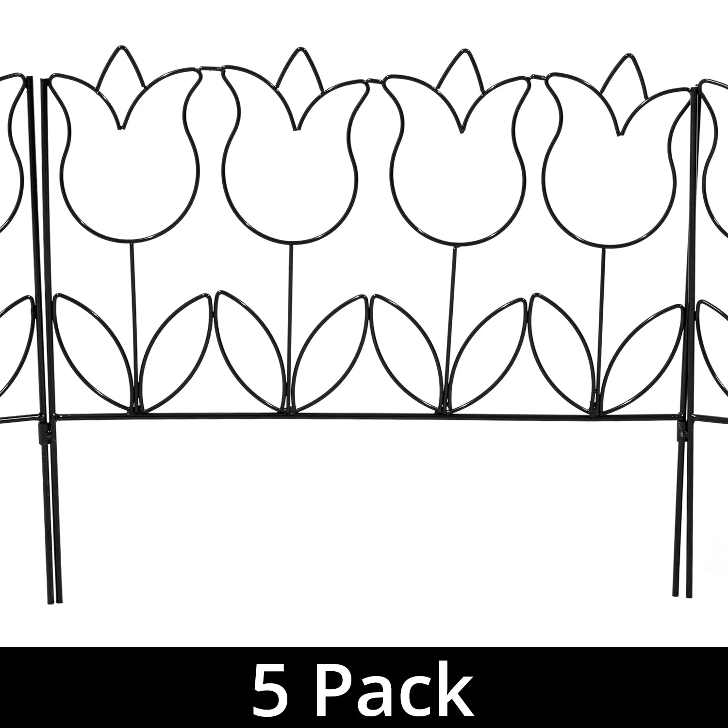 Woodside Tulip Garden Border Edging 5 Pack, 2.3m Total Length