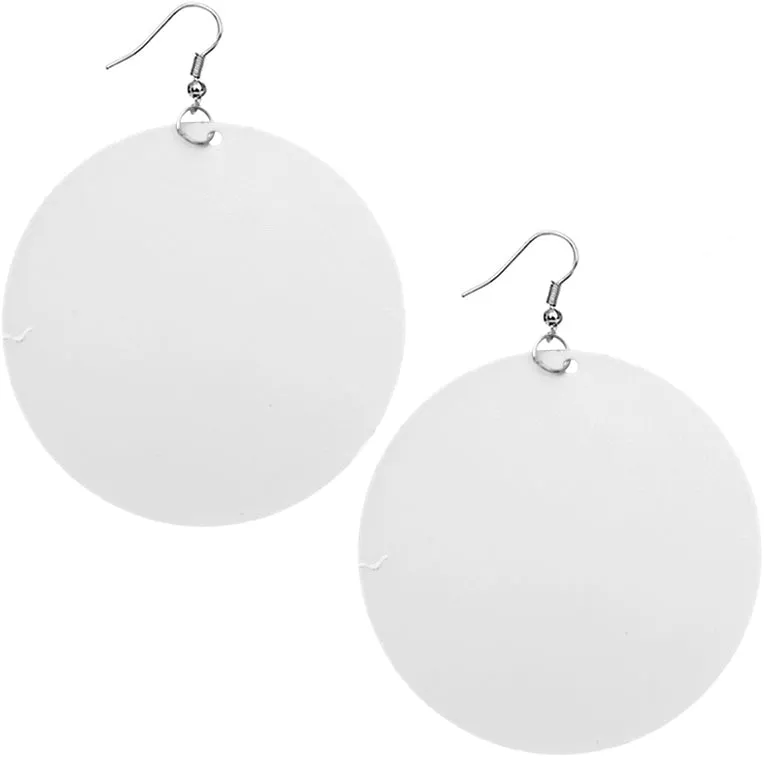 Yellow Round Thin Spotted Earrings