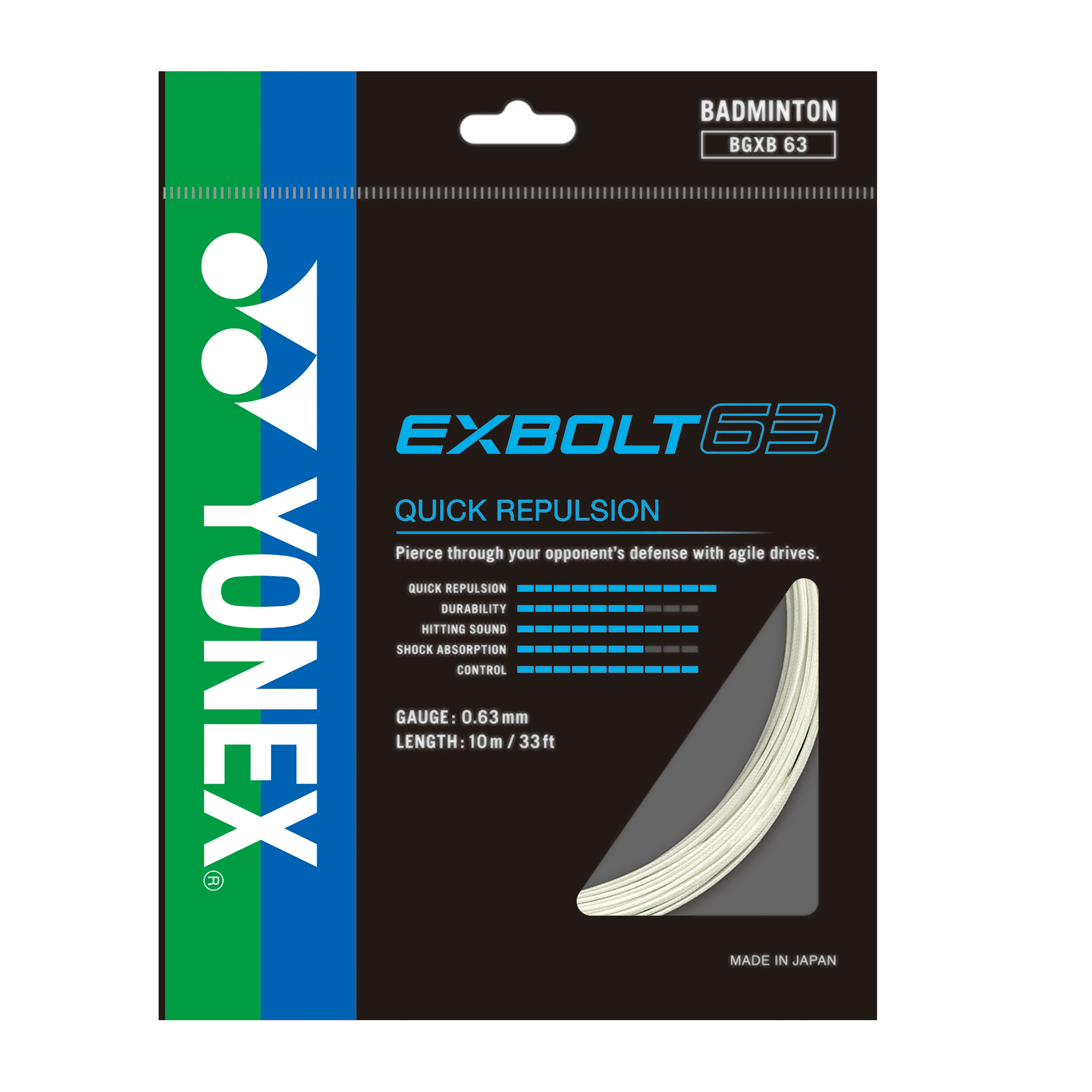 Yonex BG Exbolt 63 Badminton String