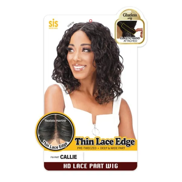 Zury Sis Synthetic Thin Lace Edge Glueless HD Lace Part Wig - CALLIE
